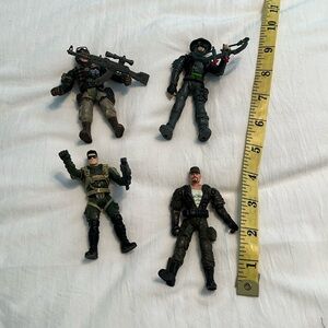 Soldier Action Figures.  Set of 4 soldiers.
